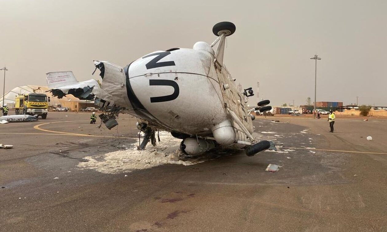 Μάλι:-11-τραυματίες-από-ατύχημα-με-ελικόπτερο-του-ΟΗΕ