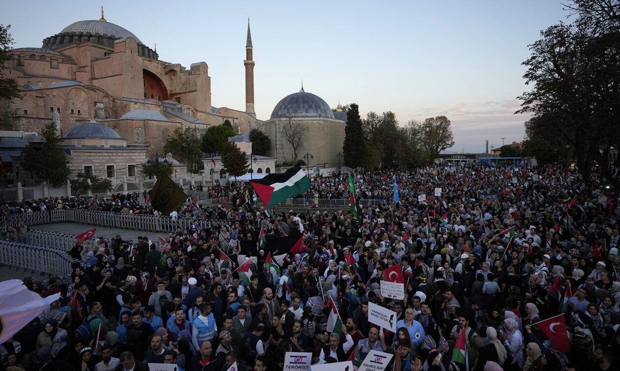 Πόλεμος-στο-Ισραήλ:-Στους-δρόμους-χιλιάδες-διαδηλωτές-υπέρ-των-Παλαιστινίων
