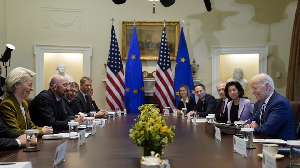 Σύνοδος-ΗΠΑ-ΕΕ-στον-Λευκό-Οίκο-–-Ισραήλ-και-Ουκρανία-στο-επίκεντρο