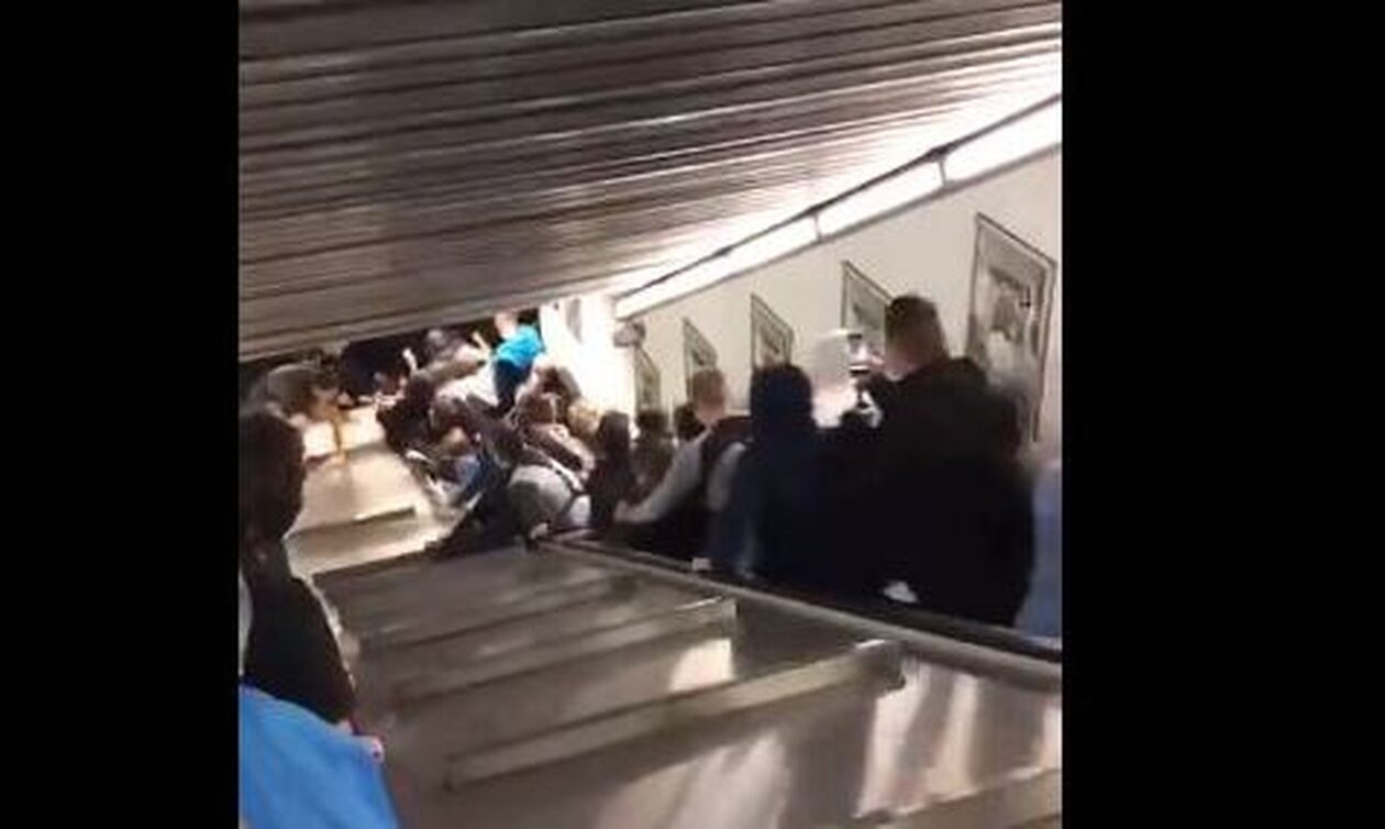Ρώμη:-Κυλιόμενη-σκάλα-«εκτός-ελέγχου»-στο-Μετρό