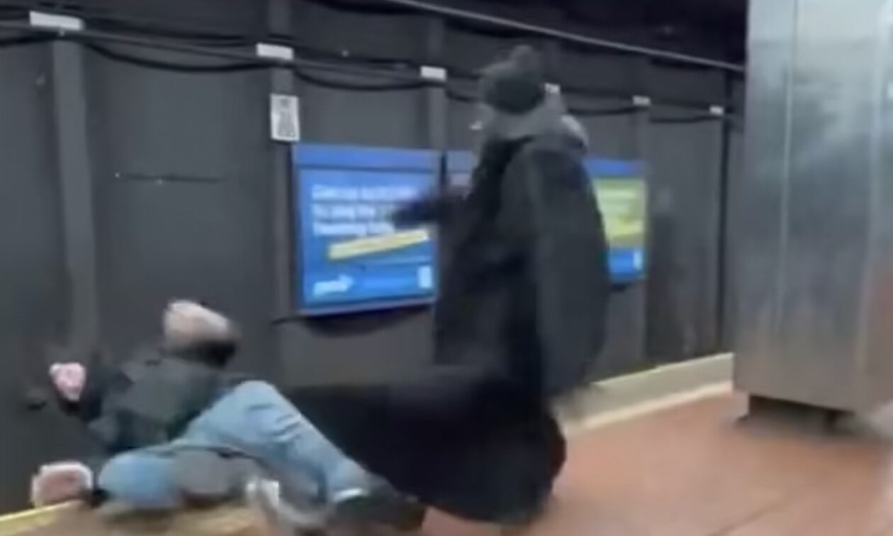Σκληρό-βίντεο:-Άνδρας-σπρώχνεται-στις-γραμμές-του-μετρό-και-τον-σκοτώνει-το-τρένο