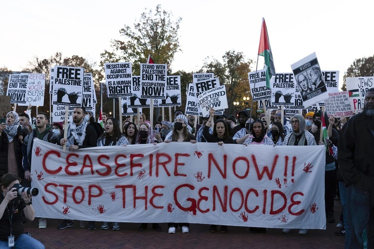 Πόλεμος-στο-Ισραήλ;-Ογκώδεις-διαδηλώσεις-σε-Ουάσινγκτον-και-Λονδίνο-για-κατάπαυση-του-πυρός-στη-Γάζα
