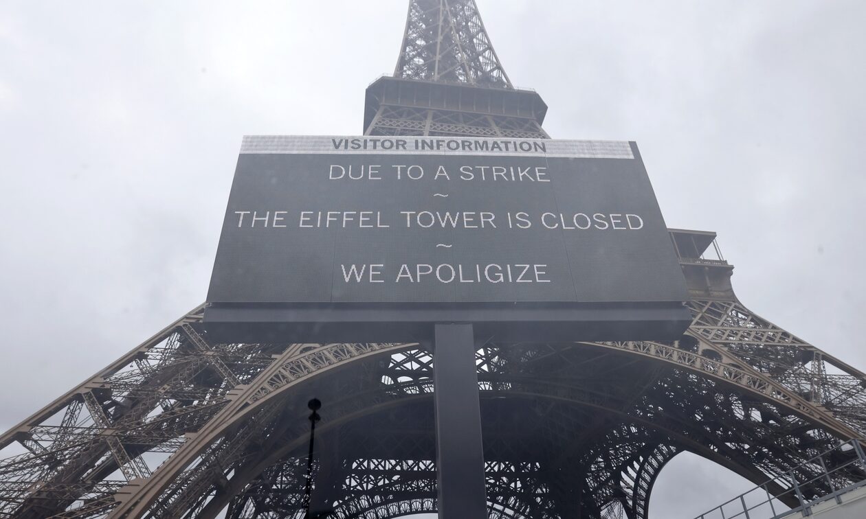 Γαλλία:-Για-τρίτη-ημέρα-κλειστός-ο-Πύργος-του-Αίφελ-–-«Θα-εκπλαγώ-αν-είναι-ανοιχτά-αύριο»