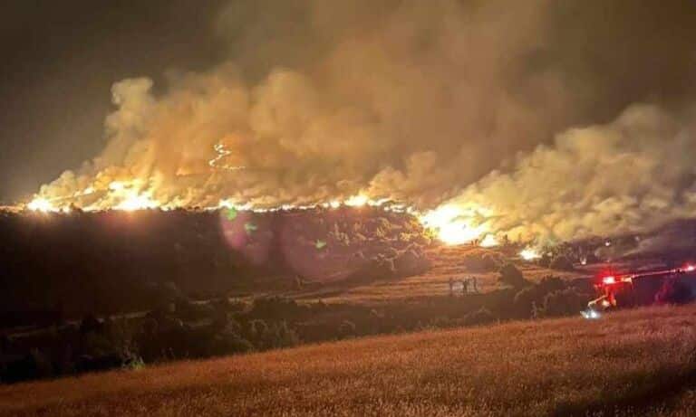 Φωτιά-στις-Σέρρες:-Μήνυμα-από-το-112-στους-κατοίκους-στο-Αχλαδοχώρι-Σιντικής