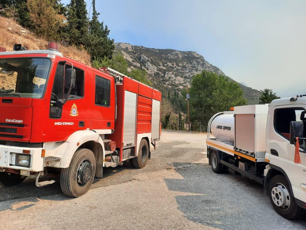 Δήμος-Σερρών:-Σε-πλήρη-επιφυλακή-για-τη-φωτιά-στην-περιοχή-«Χάνια»-στο-Χιονοχώρι