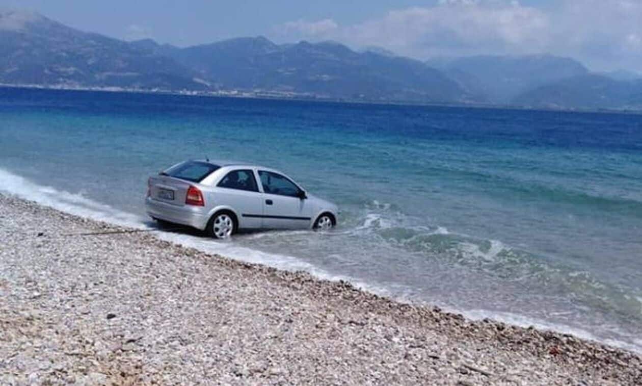 Γύθειο:-Λαχτάρα-για-δύο-επιβάτες-–-Αυτοκίνητο-κατέληξε-στη-θάλασσα