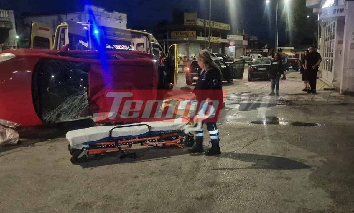 Πάτρα:-Σοβαρό-τροχαίο-με-τραυματία-οδηγό-–-Ήταν-εγκλωβισμένος-για-ώρα-στο-όχημα