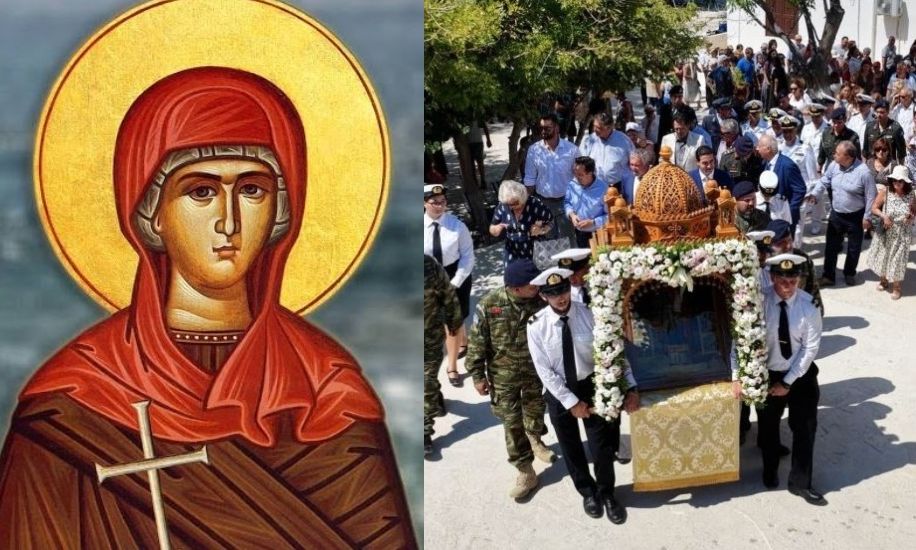 Αγία-Μαρκέλλα:-Πλήθος-πιστών-στο-ιστορικό-προσκύνημα-της-Βολισσού-Χίου-–-Βίντεο