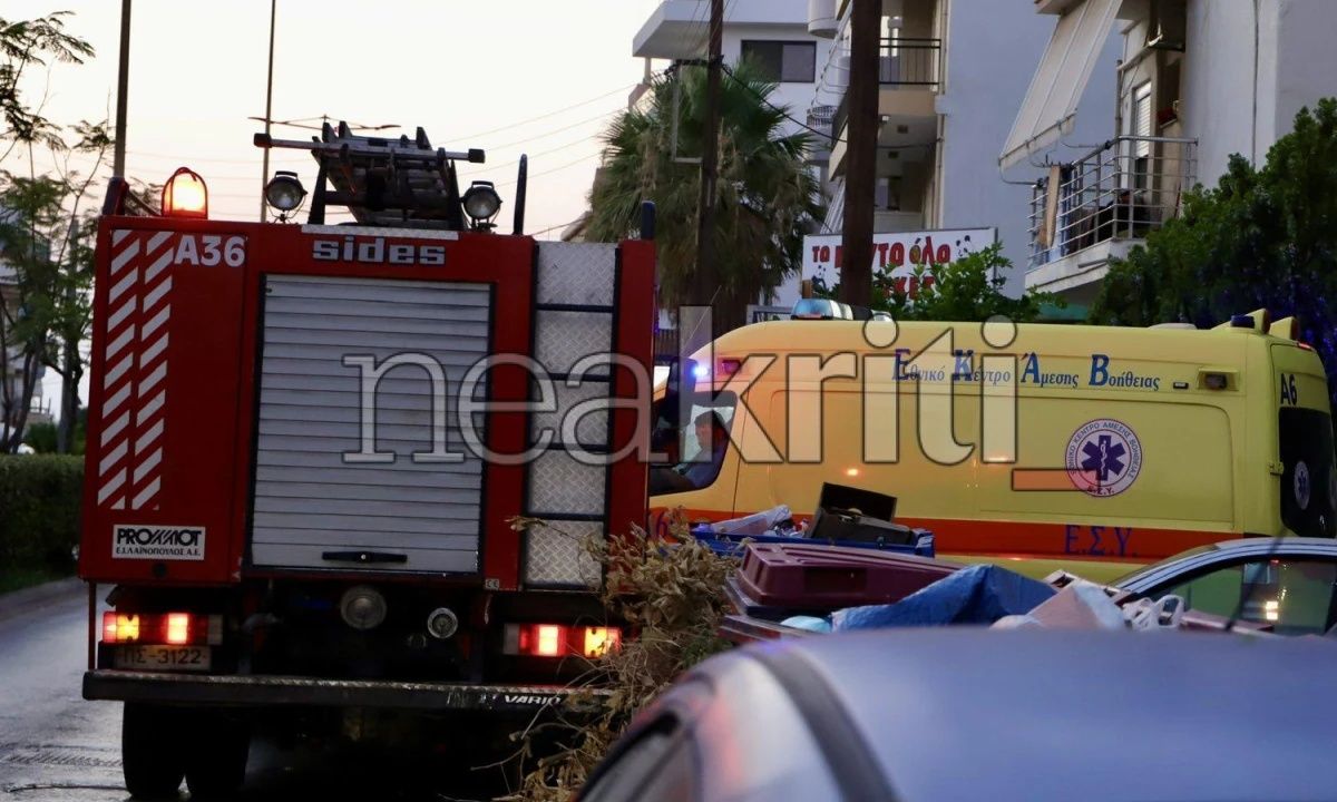 Ηράκλειο:-Φωτιά-σε-κουζίνα-σπιτιού-–-Φωτογραφίες